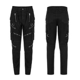 Punk patchwork pants