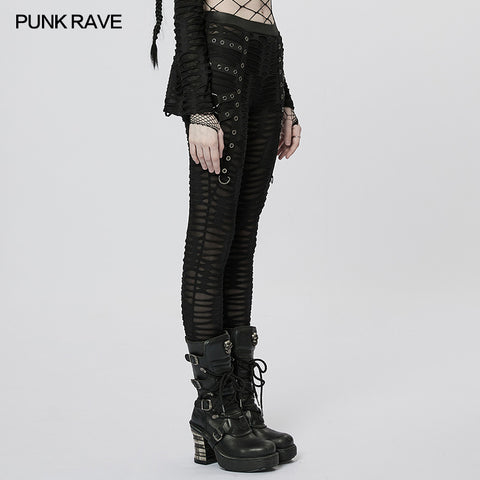 Goth decayed leggings