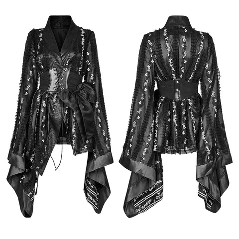 Gothic Lace Kimono Coat