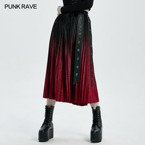 PUNK velvet skirt