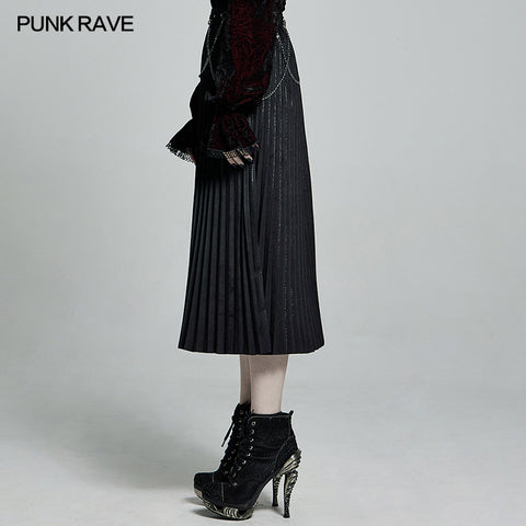 PUNK velvet skirt