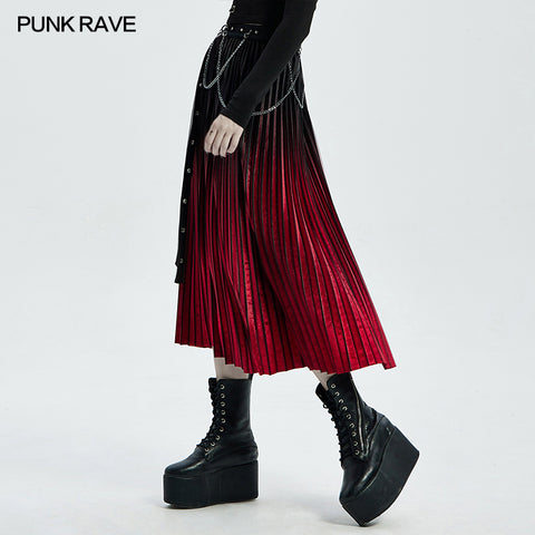 PUNK velvet skirt