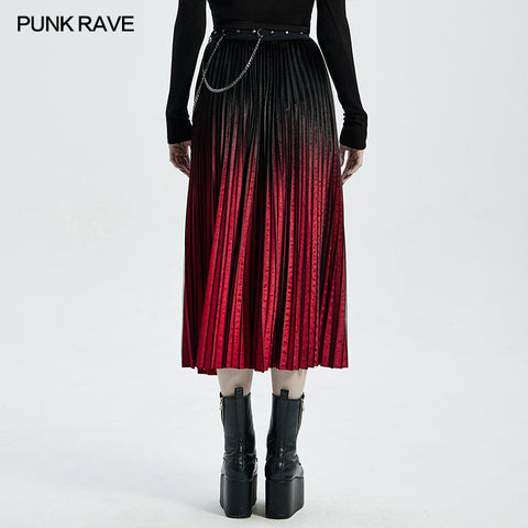 PUNK velvet skirt