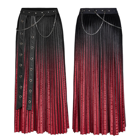 PUNK velvet skirt