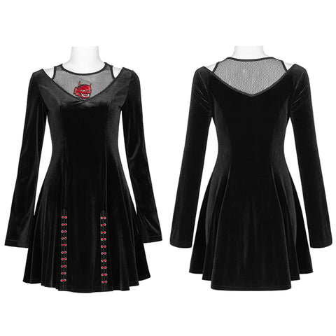 Dark prajna embroidery dress
