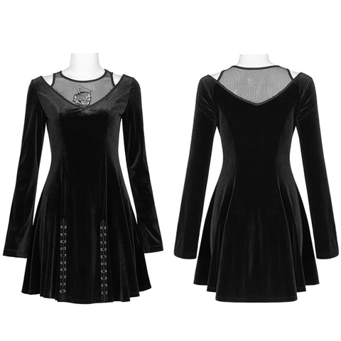 Dark prajna embroidery dress