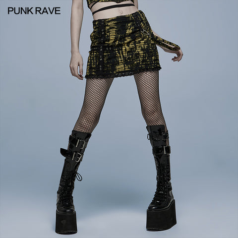 Goth decadent knitted skirt