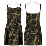 Gothic abstract print slip dress