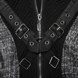 Faux Leather sexy long sleeve dress