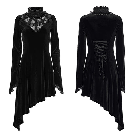 Gothic asymmetric dress