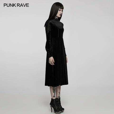 2022 Goth velvet dress