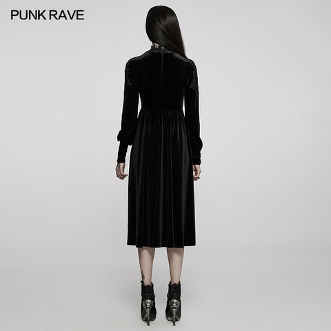 2022 Goth velvet dress