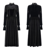 2022 Goth velvet dress