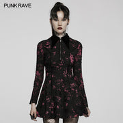 2022 Goth printed dress