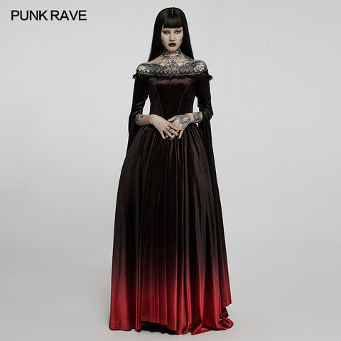 2022 Gothic gradient gown dress