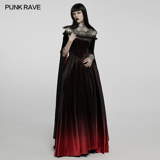2022 Gothic gradient gown dress