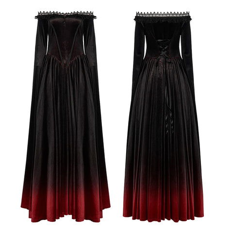 2022 Gothic gradient gown dress