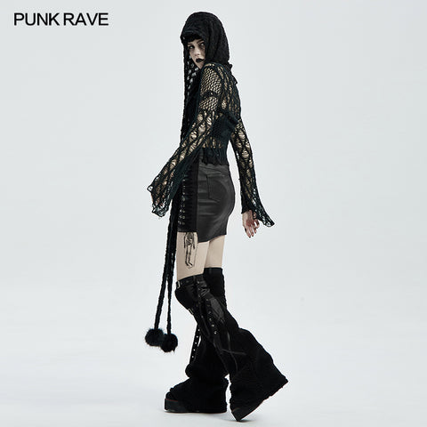 Gothic hooded scarf