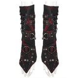 Punk heavy metal open line gloves