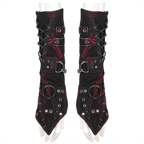 Punk heavy metal open line gloves