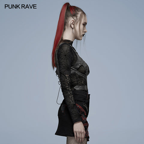 Punk hollow-out vest