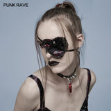 Gothic heart eye mask