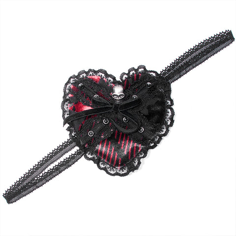 Gothic heart eye mask