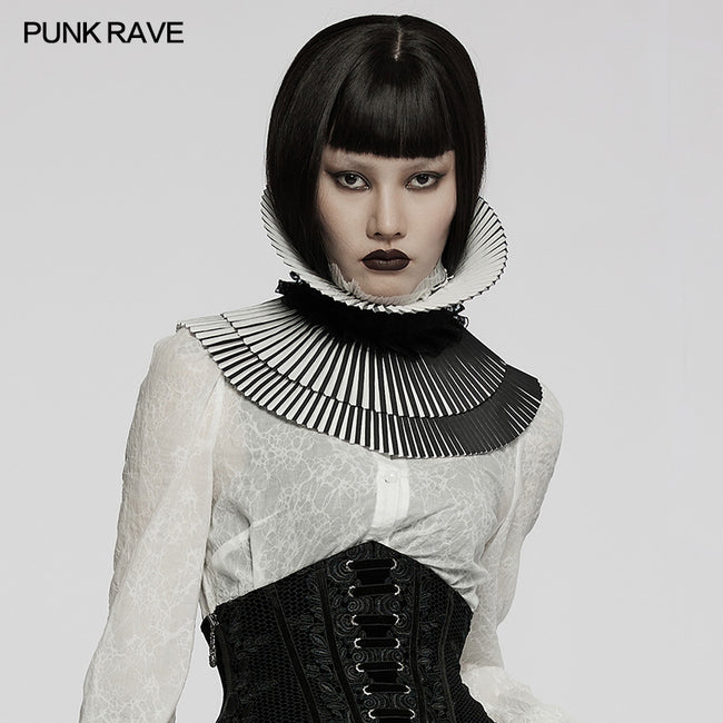 Punk Rave Store Black Rivet Handheld Fold Fan Punk Accessories