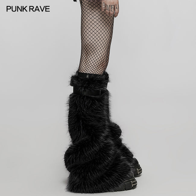 Punk cool girl hairy leg warmer