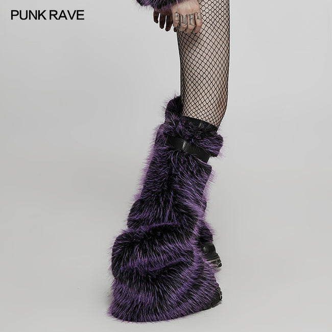 Punk cool girl hairy leg warmer