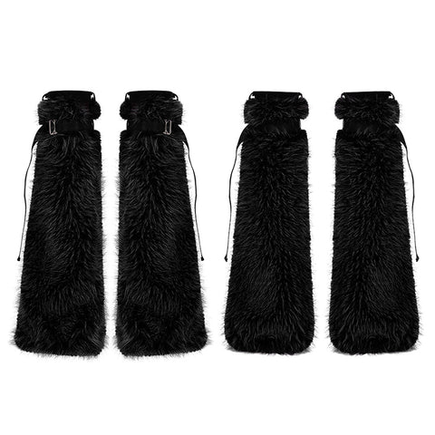 Punk cool girl hairy leg warmer