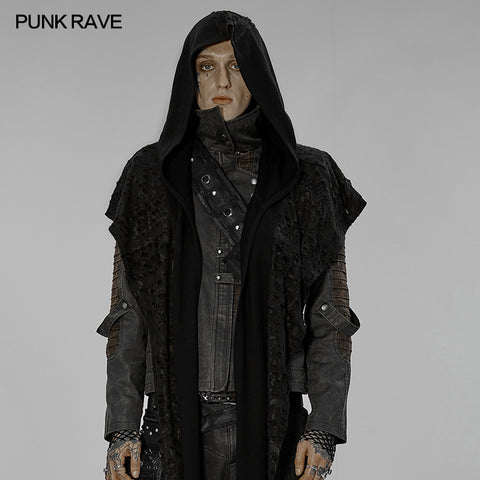 Post-apocalyptic style hooded scarf