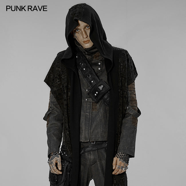 Post-apocalyptic style hooded scarf