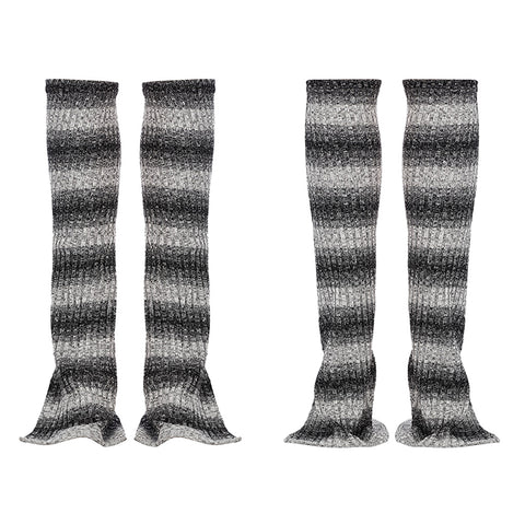 Daily striped leg warmer