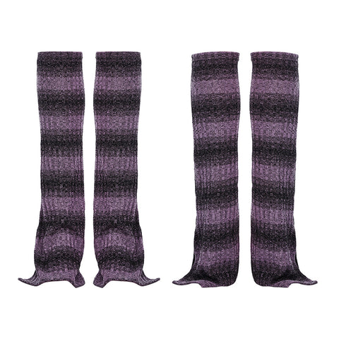 Daily striped leg warmer