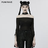 Daily Goth Horizontal Neck T-shirt