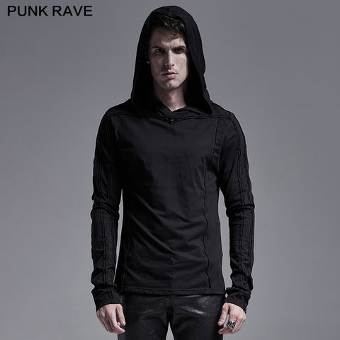 Simple dark long sleeve T-shirt
