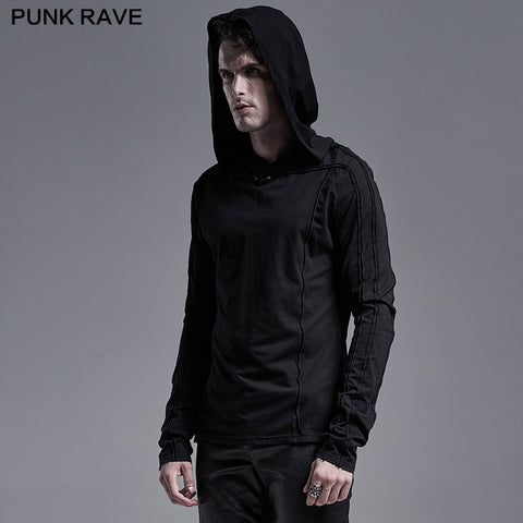 Simple dark long sleeve T-shirt