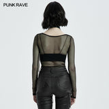 Punk zebra Mesh T Shirt