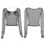 Punk zebra Mesh T Shirt