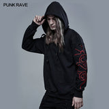 Punk Daily Sun-Moon-Star snake embroidered sweater