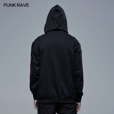 Punk Daily Sun-Moon-Star snake embroidered sweater
