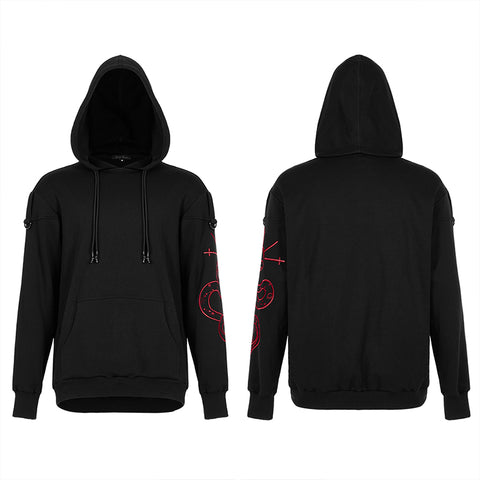 Punk Daily Sun-Moon-Star snake embroidered sweater