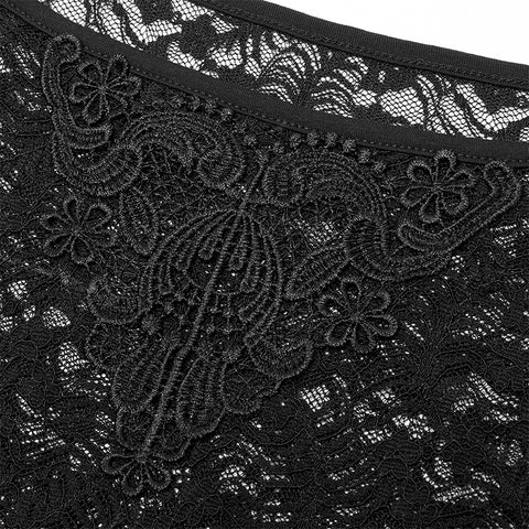 Gothic perspective lace blouse