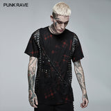 Punk Loose Printing Short Sleeves T-shirt