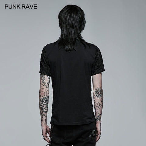 Stylish Mesh Short Sleeve T-shirt