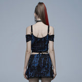 Gothic knitted print T-shirt