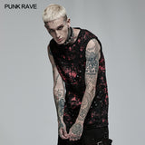 Punk Daily Wear Printing Sleeveless T-shirt