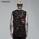 Punk Daily Wear Printing Sleeveless T-shirt