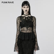 Gothic light lace T-shirt